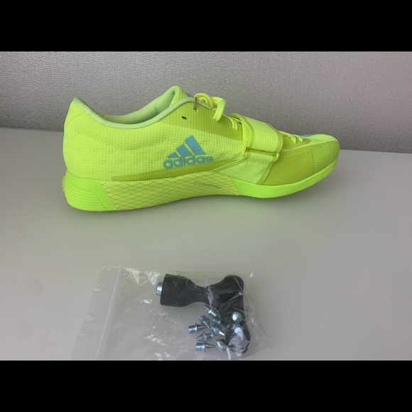 ADIDAS ADIZERO TJ PV TRIPLE JUMP POLE VAULT TRACK SIZE 15 M Lime Green FW2242 - Picture 2 of 12